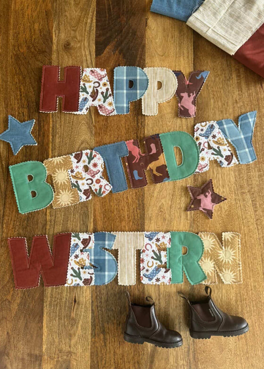 Custom Happy Birthday Garland