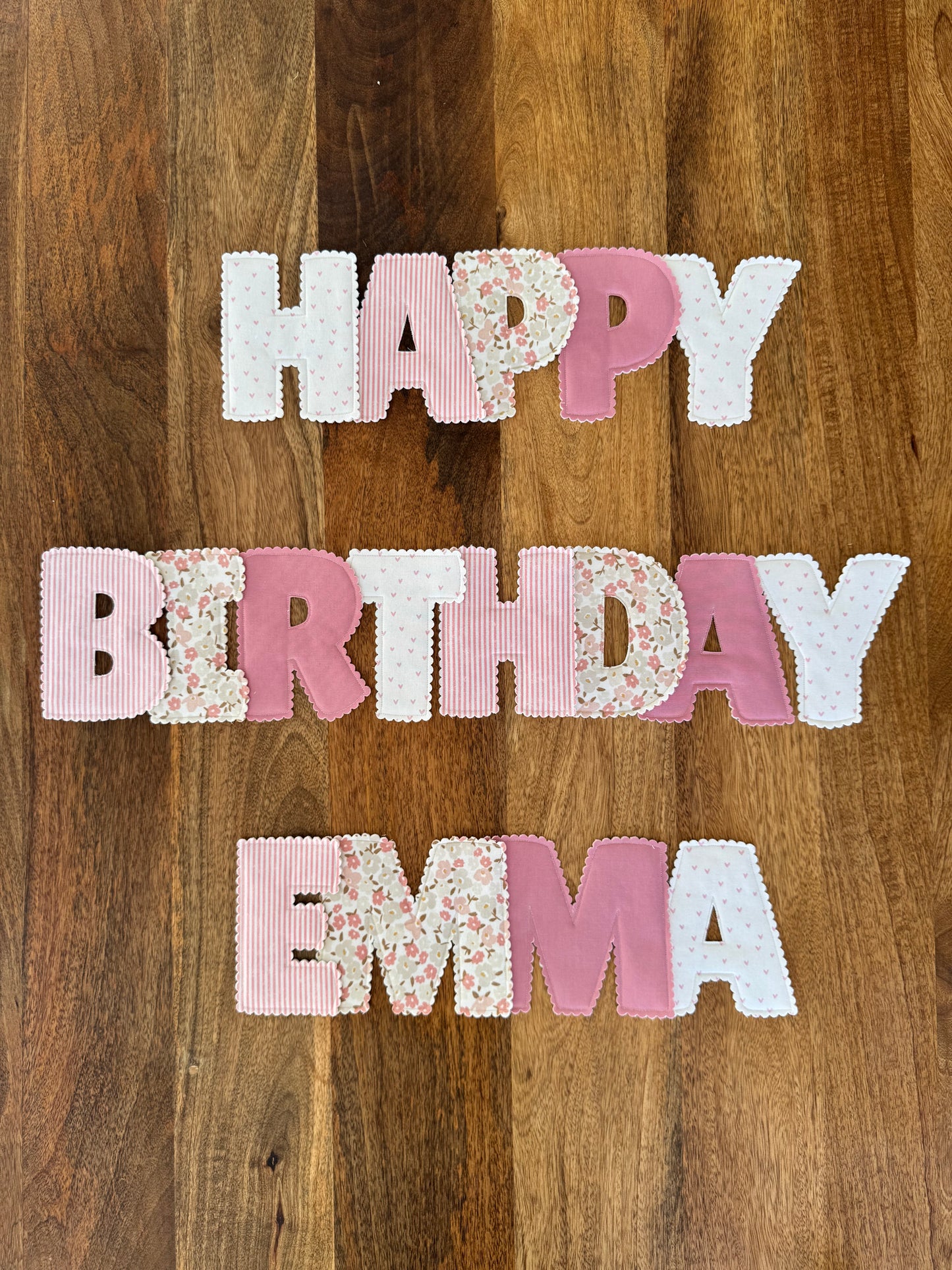 Custom Happy Birthday Garland