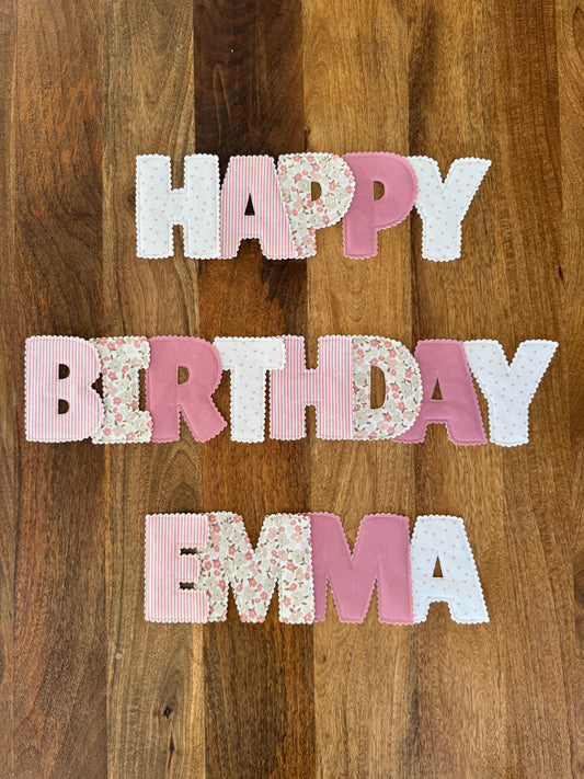 Custom Happy Birthday Garland